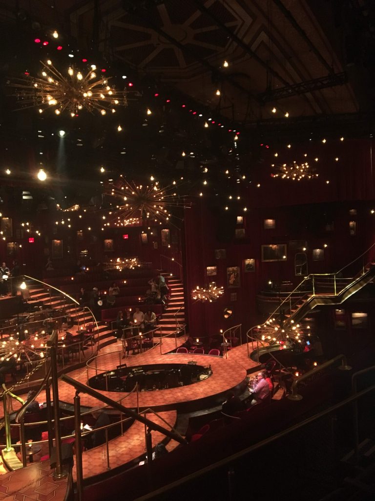 A photo of the set of the Great Comet